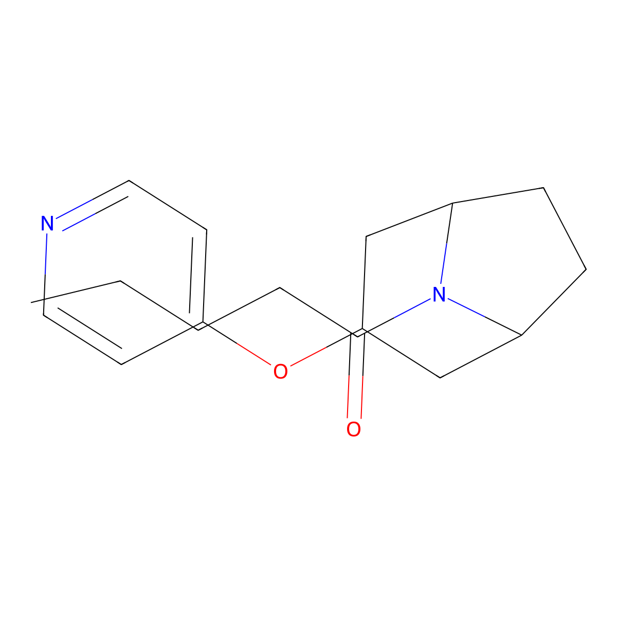 1-((1R,5S)-3-(pyridin-4-yloxy)-8-azabicyclo[3.2.1]octan-8-yl)pentan-1-one molecular structure, CAS 2108276-90-8
