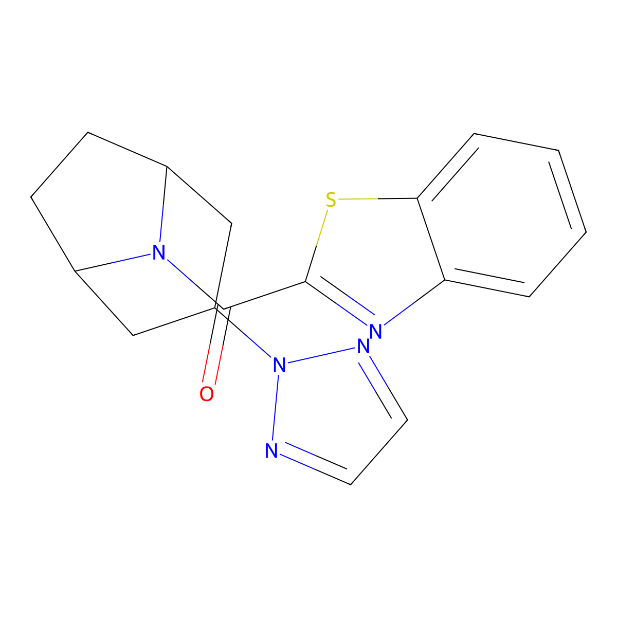 ((1R,5S)-3-(2H-1,2,3-triazol-2-yl)-8-azabicyclo[3.2.1]octan-8-yl)(benzo[d]thiazol-2-yl)methanone molecular structure, CAS 2108287-84-7