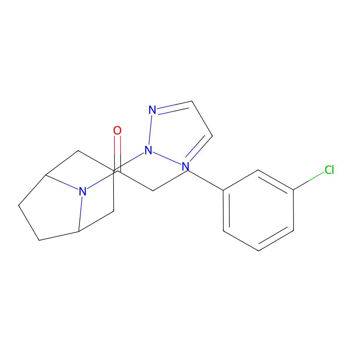 1-((1R,5S)-3-(2H-1,2,3-triazol-2-yl)-8-azabicyclo[3.2.1]octan-8-yl)-3-(3-chlorophenyl)propan-1-one molecular structure, CAS 2108287-89-2