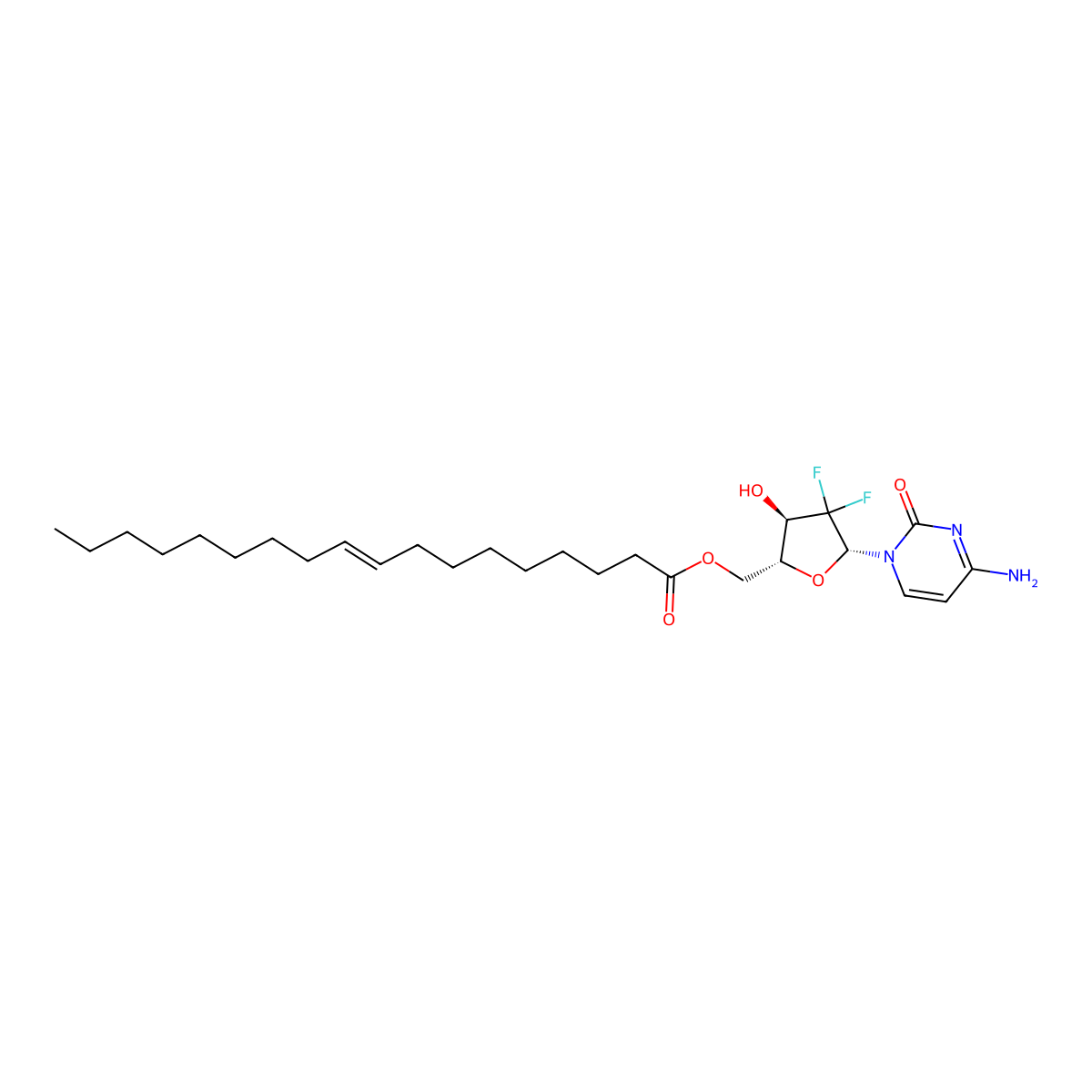 Gemcitabine Elaidate molecular structure, CAS 210829-30-4