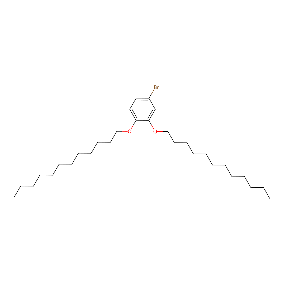 4-Bromo-1,2-bis(dodecyloxy)benzene molecular structure, CAS 210834-64-3