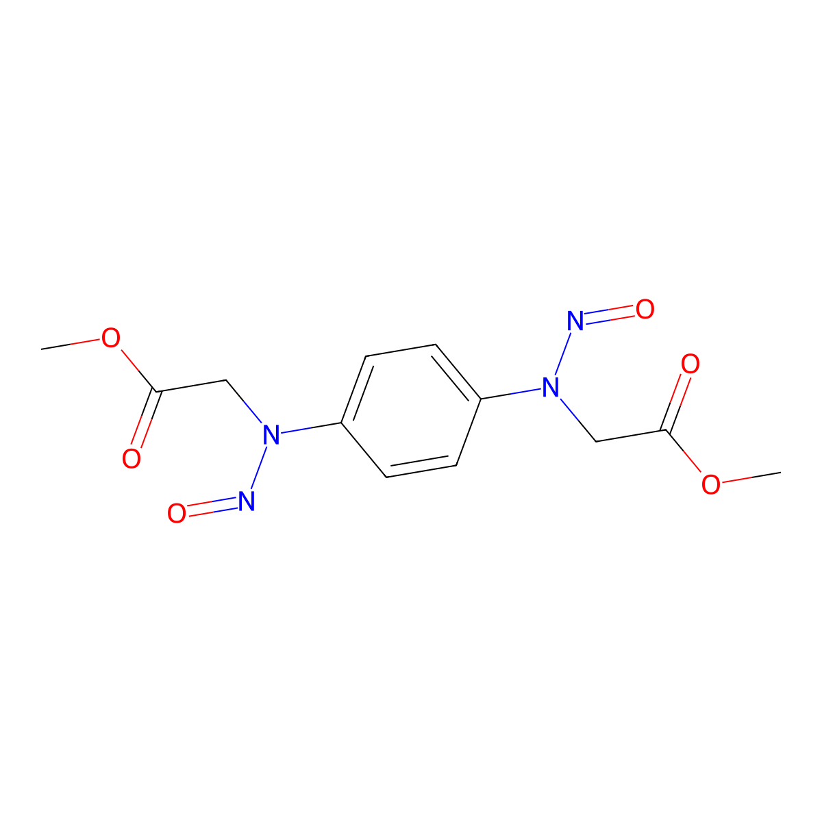 N,N-Dinitroso-p-phenylenediamine-N,N-diacetic Acid Dimethyl Ester molecular structure, CAS 210835-70-4