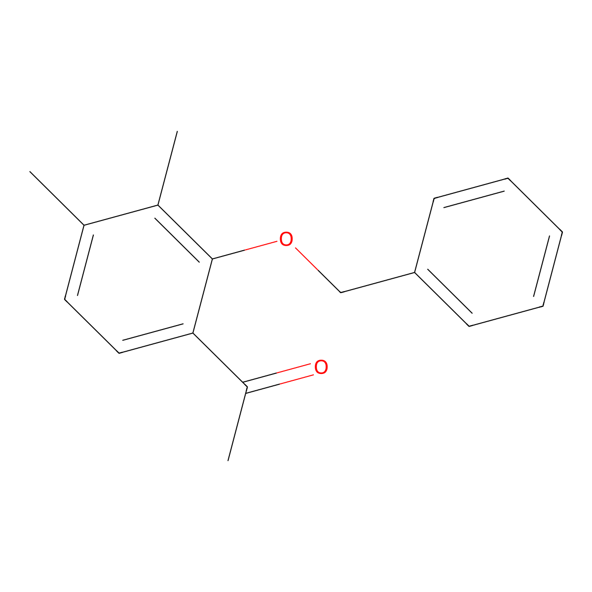 1-[2-(Benzyloxy)-3,4-dimethylphenyl]ethan-1-one molecular structure, CAS 2108354-67-0