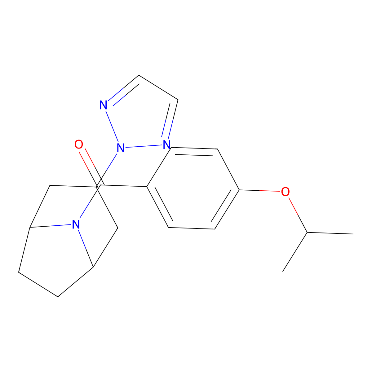 ((1R,5S)-3-(2H-1,2,3-triazol-2-yl)-8-azabicyclo[3.2.1]octan-8-yl)(4-isopropoxyphenyl)methanone molecular structure, CAS 2108362-65-6