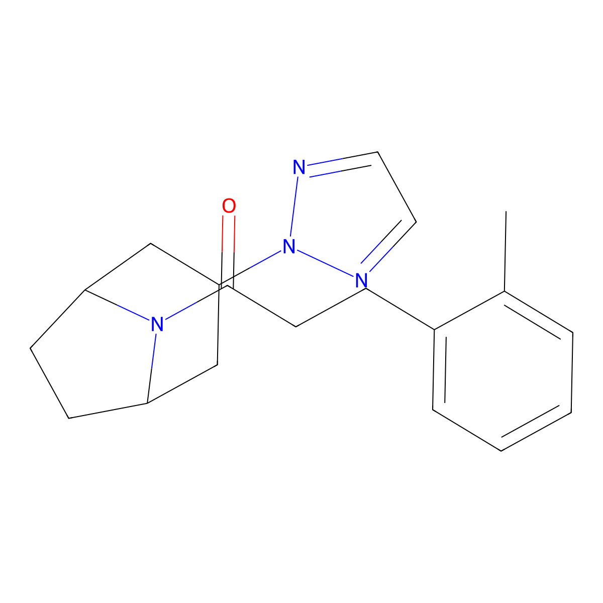 1-((1R,5S)-3-(2H-1,2,3-triazol-2-yl)-8-azabicyclo[3.2.1]octan-8-yl)-3-(o-tolyl)propan-1-one molecular structure, CAS 2108362-91-8