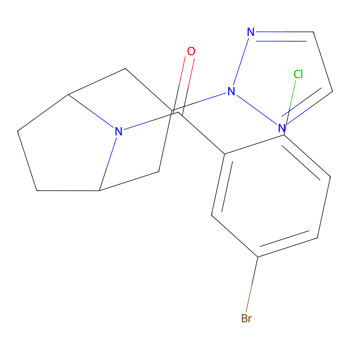 ((1R,5S)-3-(2H-1,2,3-triazol-2-yl)-8-azabicyclo[3.2.1]octan-8-yl)(5-bromo-2-chlorophenyl)methanone molecular structure, CAS 2108363-25-1
