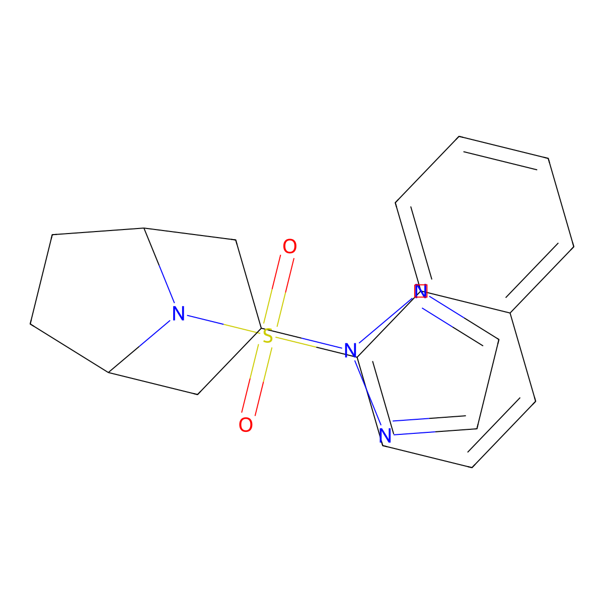 (1R,5S)-8-(naphthalen-1-ylsulfonyl)-3-(2H-1,2,3-triazol-2-yl)-8-azabicyclo[3.2.1]octane molecular structure, CAS 2108363-41-1