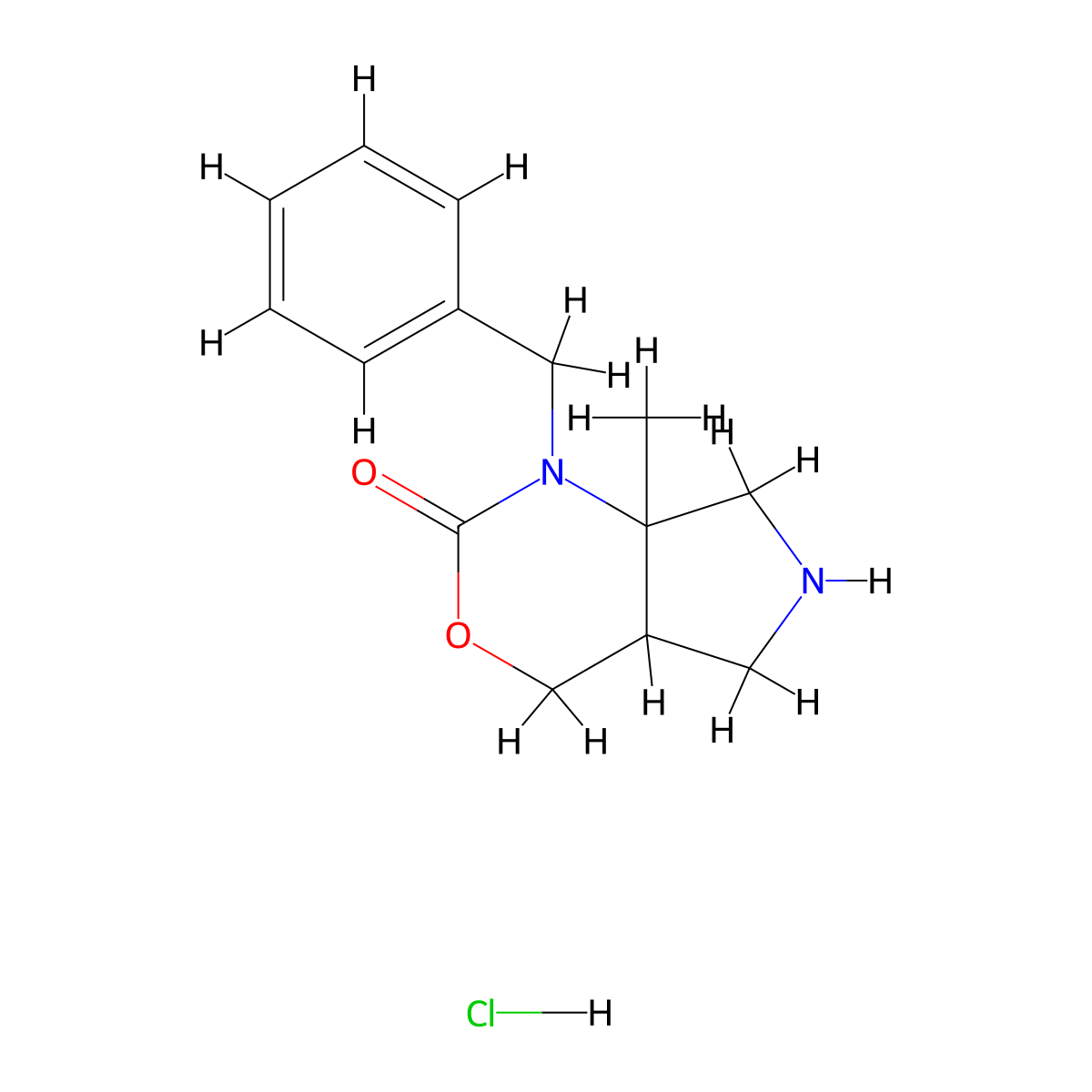 1-Benzyl-7a-methylhexahydropyrrolo[3,4-d][1,3]oxazin-2(1h)-one hydrochloride molecular structure, CAS 2108375-87-5
