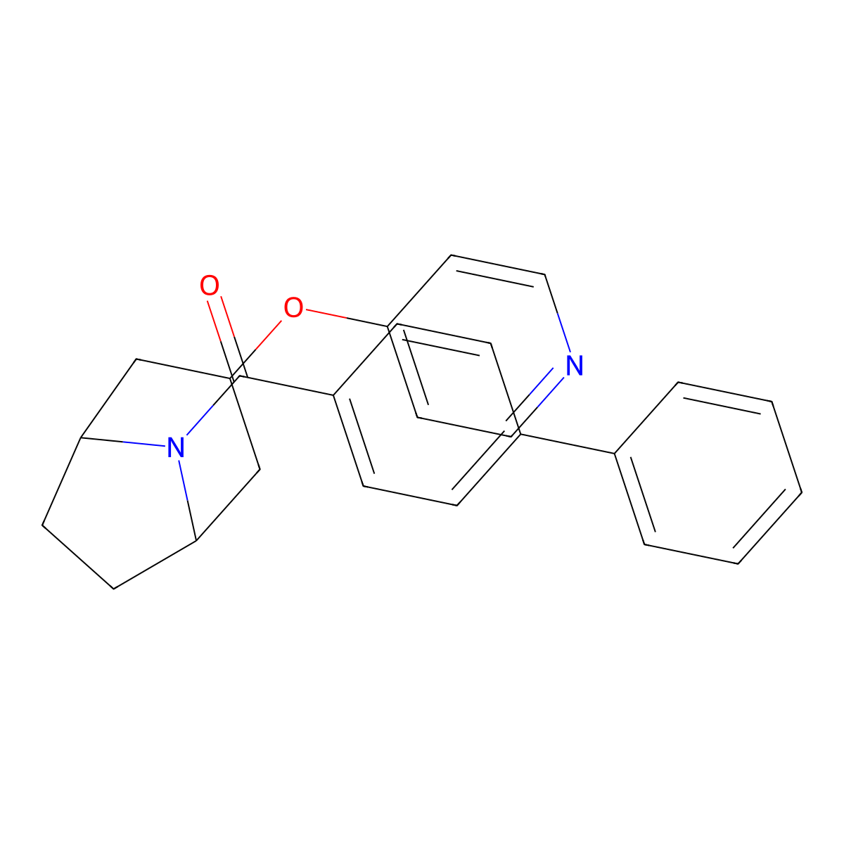 [1,1'-biphenyl]-4-yl((1R,5S)-3-(pyridin-4-yloxy)-8-azabicyclo[3.2.1]octan-8-yl)methanone molecular structure, CAS 2108389-43-9