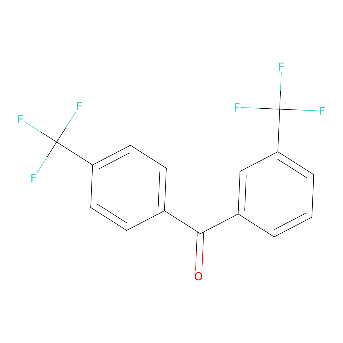 3,4'-Bis(trifluoromethyl)benzophenone molecular structure, CAS 21084-22-0