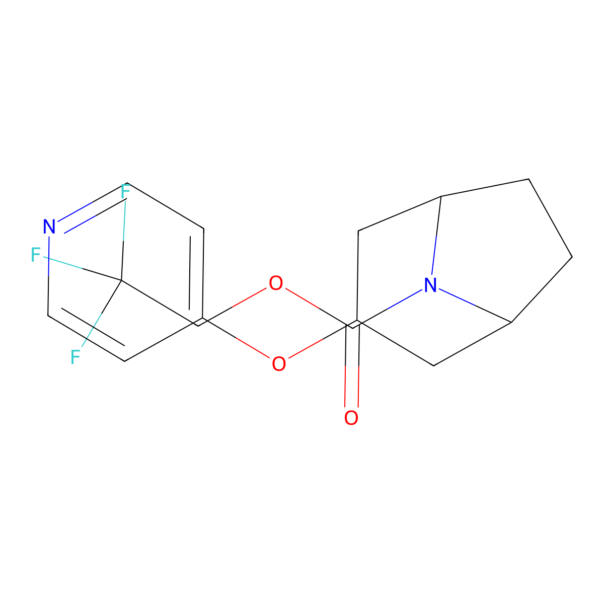 (1R,5S)-2,2,2-trifluoroethyl 3-(pyridin-4-yloxy)-8-azabicyclo[3.2.1]octane-8-carboxylate molecular structure, CAS 2108436-25-3