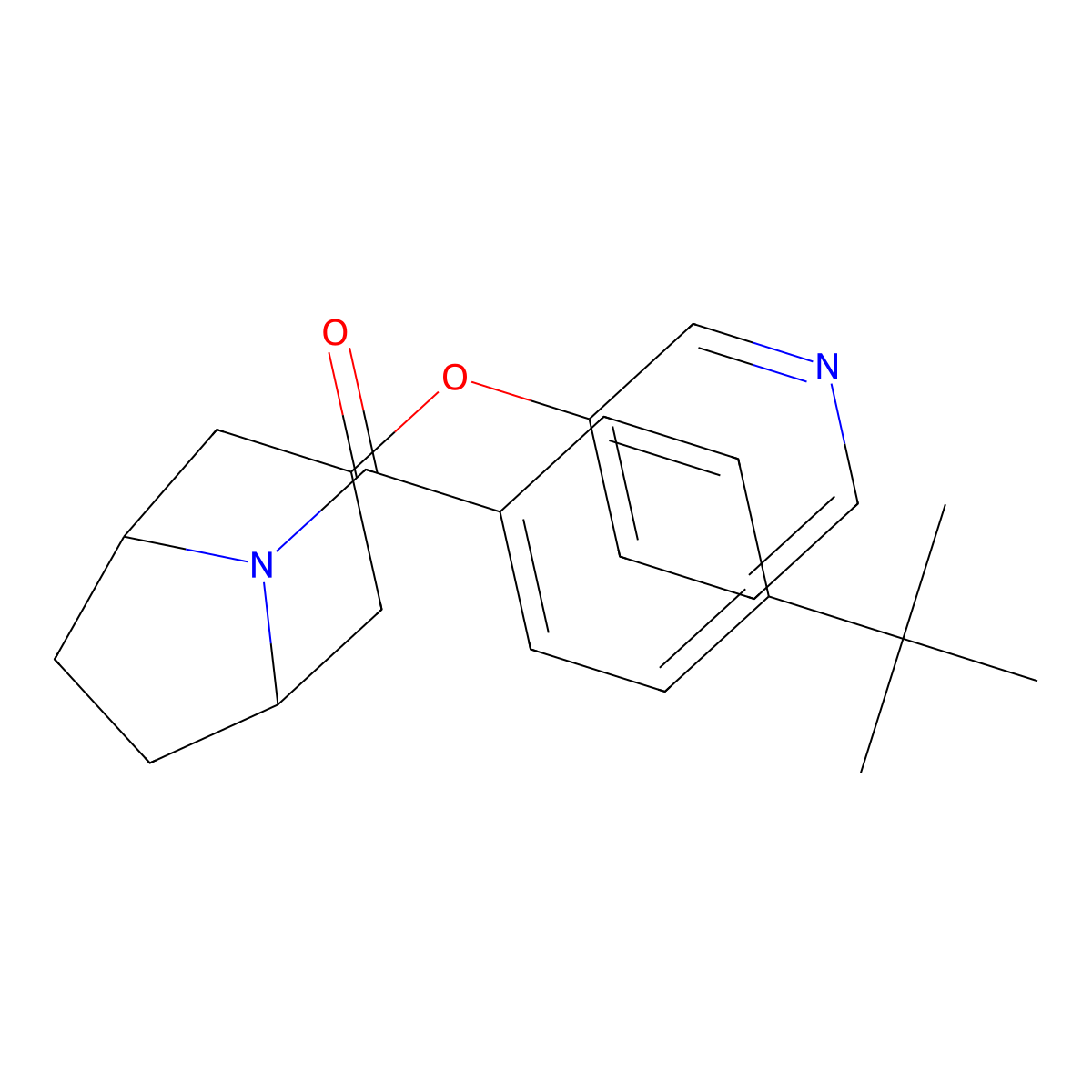 8-(4-Tert-butylbenzoyl)-3-(pyridin-3-yloxy)-8-azabicyclo[3.2.1]octane molecular structure, CAS 2108442-61-9