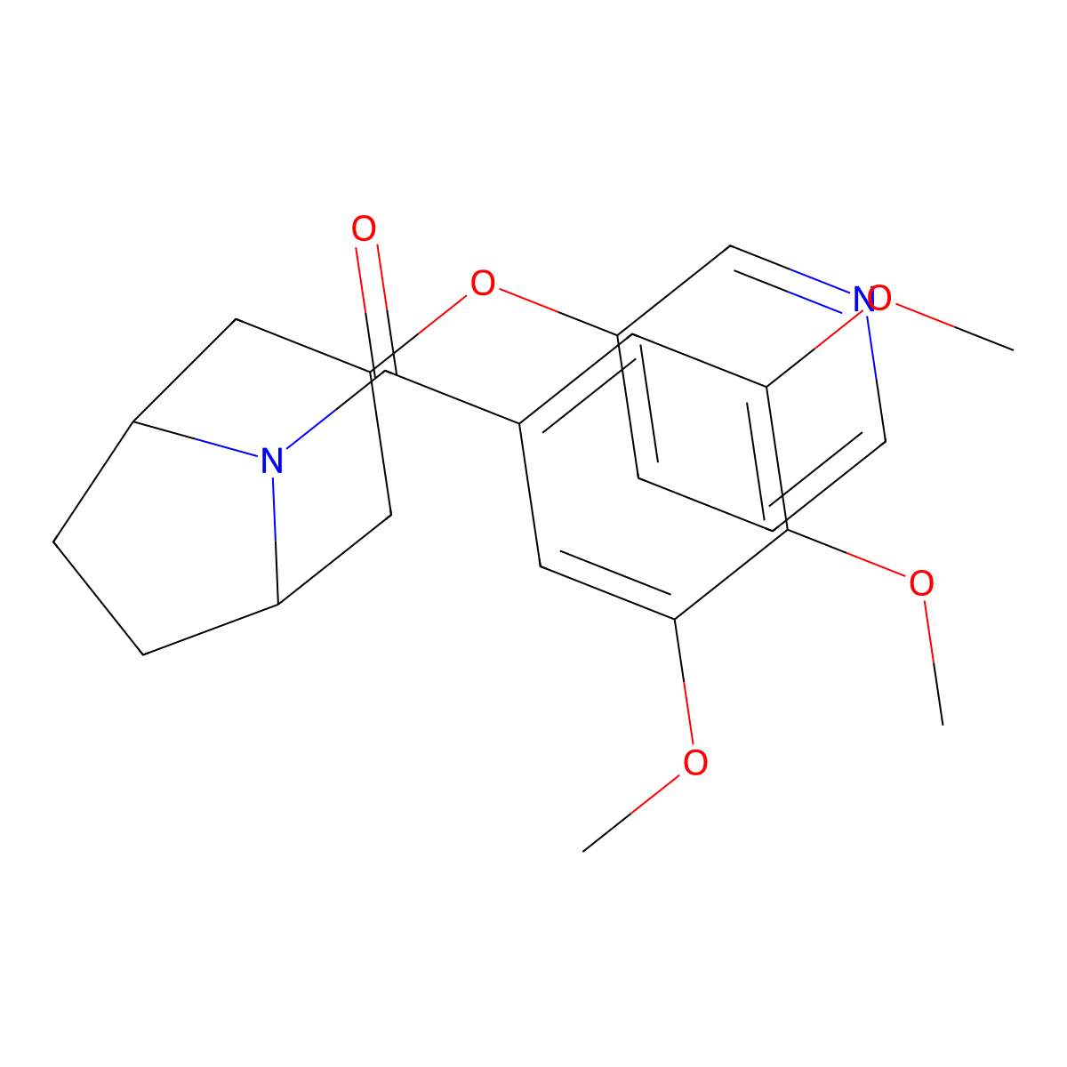 ((1R,5S)-3-(pyridin-3-yloxy)-8-azabicyclo[3.2.1]octan-8-yl)(3,4,5-trimethoxyphenyl)methanone molecular structure, CAS 2108471-84-5