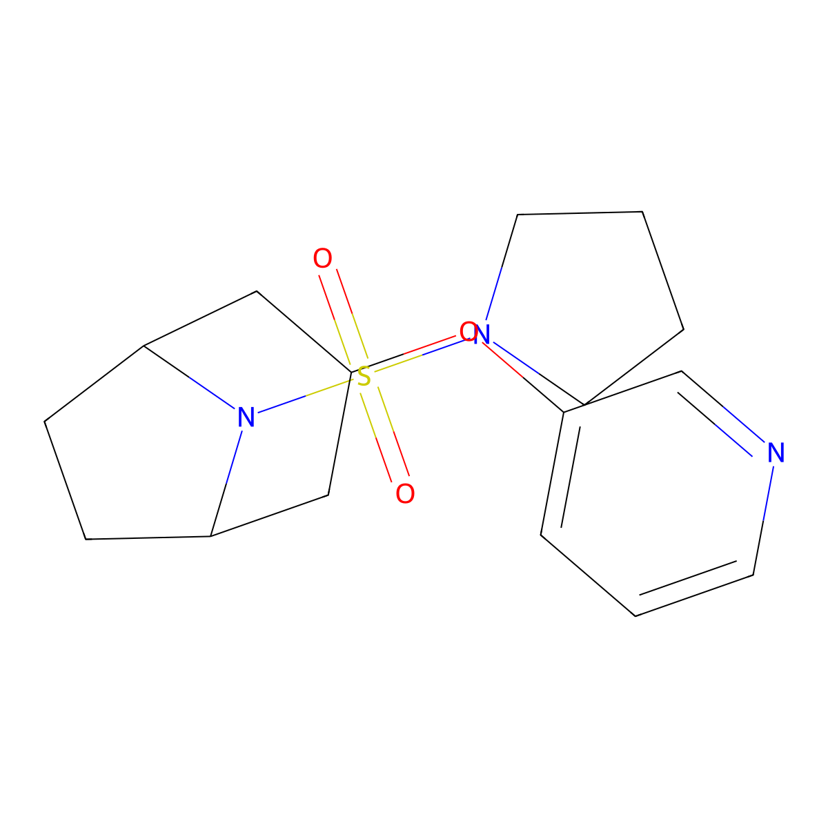 (1R,5S)-3-(pyridin-3-yloxy)-8-(pyrrolidin-1-ylsulfonyl)-8-azabicyclo[3.2.1]octane molecular structure, CAS 2108472-11-1