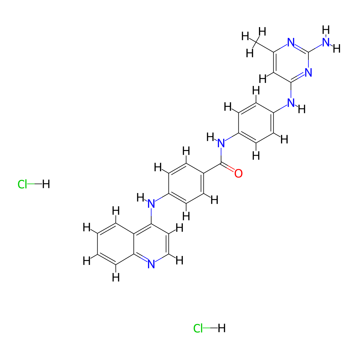 SGI 1027 dihydrochloride molecular structure, CAS 2108487-01-8