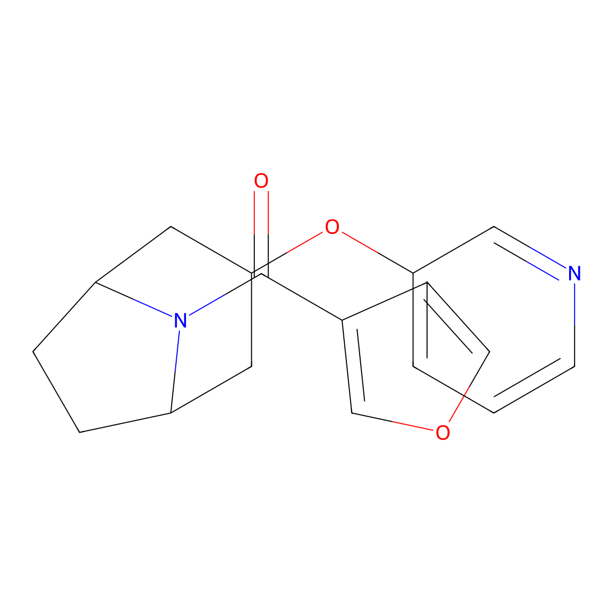 furan-3-yl((1R,5S)-3-(pyridin-3-yloxy)-8-azabicyclo[3.2.1]octan-8-yl)methanone molecular structure, CAS 2108511-08-4