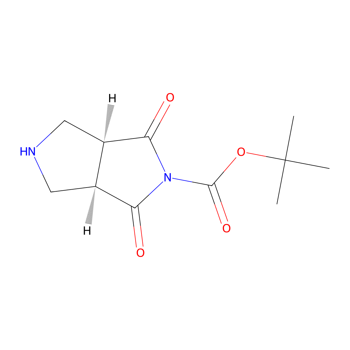 (3AR,6AS)-Tert-butyl 1,3-dioxohexahydropyrrolo[3,4-C]pyrrole-2(1H)-carboxylate molecular structure, CAS 2108519-30-6