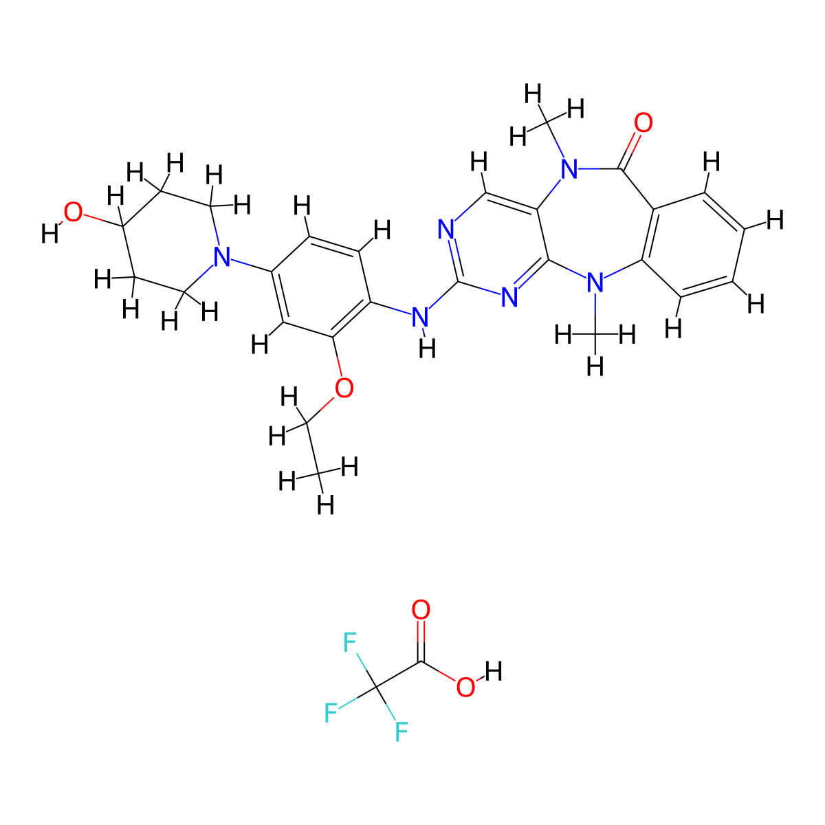 XMD 8-92 trifluoroacetate molecular structure, CAS 2108526-77-6