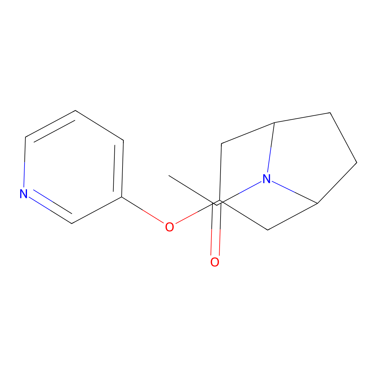 1-((1R,5S)-3-(pyridin-3-yloxy)-8-azabicyclo[3.2.1]octan-8-yl)ethanone molecular structure, CAS 2108575-44-4