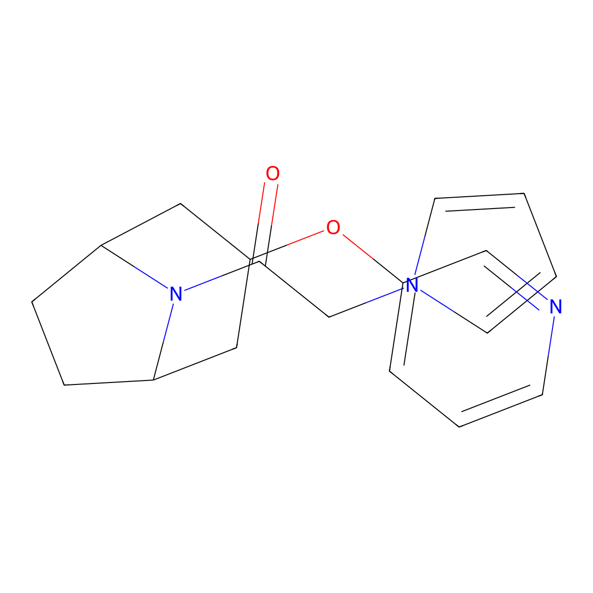 1-((1R,5S)-3-(pyridin-3-yloxy)-8-azabicyclo[3.2.1]octan-8-yl)-2-(1H-pyrrol-1-yl)ethanone molecular structure, CAS 2108575-58-0