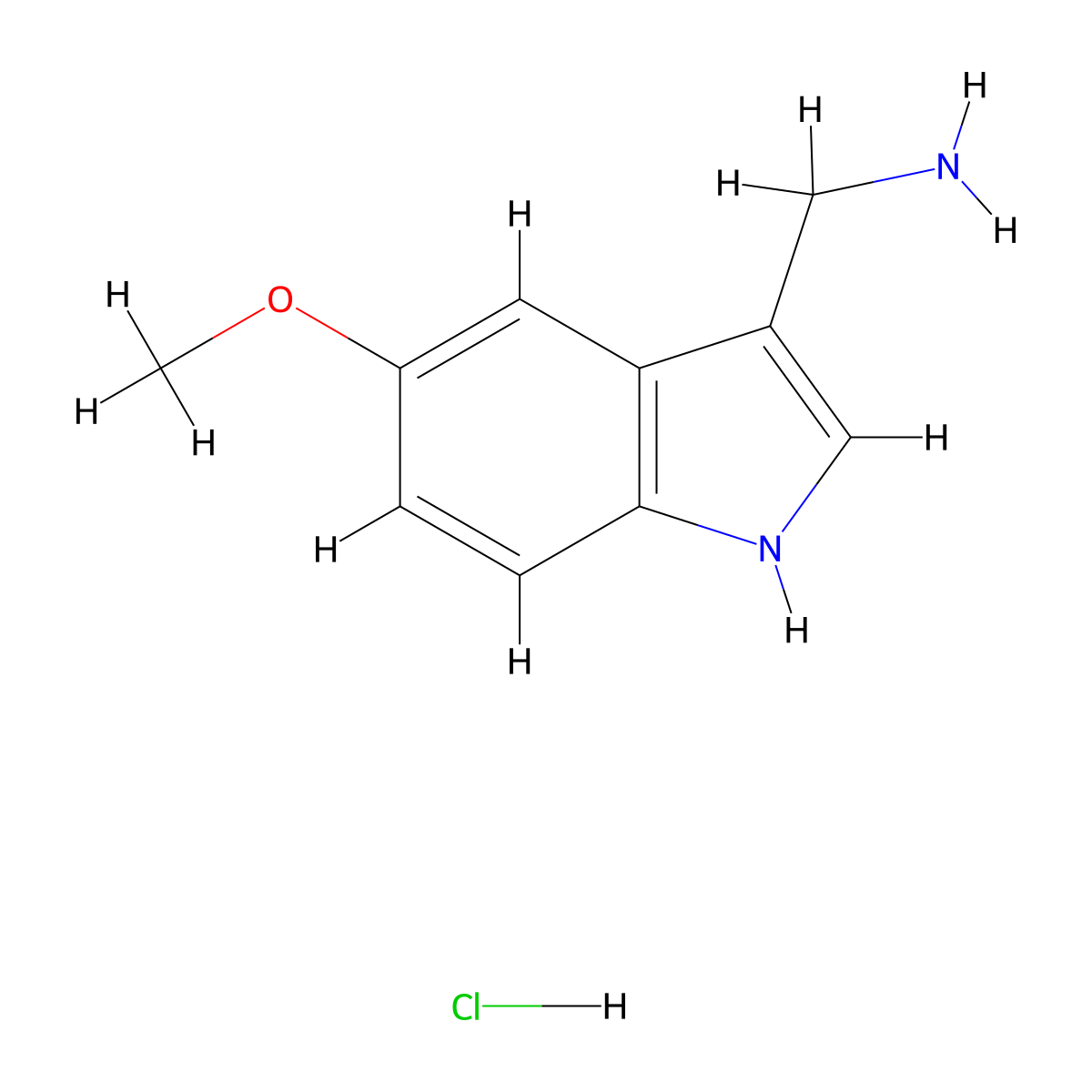 [(5-Methoxy-1h-indol-3-yl)methyl]amine hydrochloride molecular structure, CAS 2108600-08-2