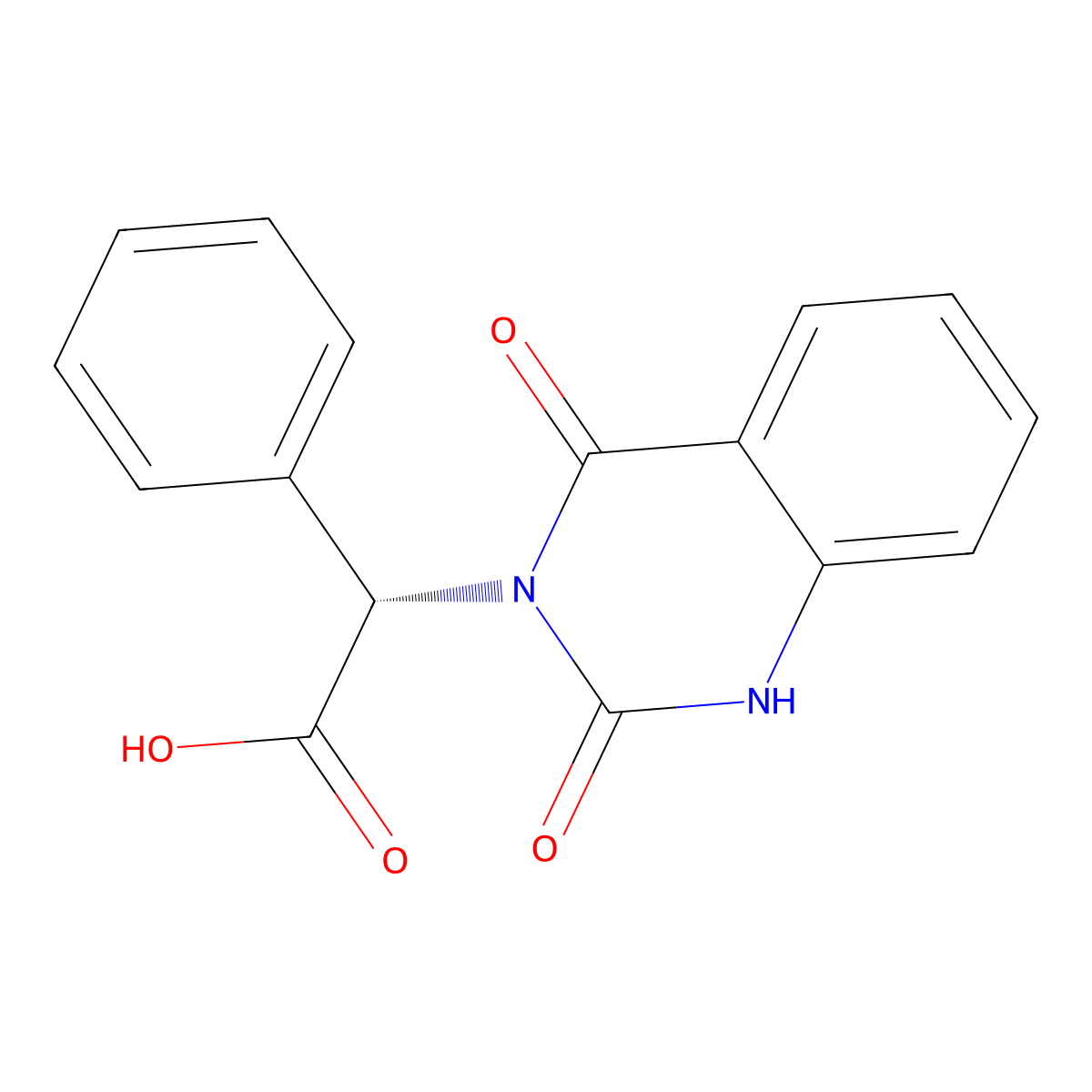 (2S)-(2,4-dioxo-1,4-dihydroquinazolin-3(2H)-yl)(phenyl)ethanoic acid molecular structure, CAS 2108609-19-2
