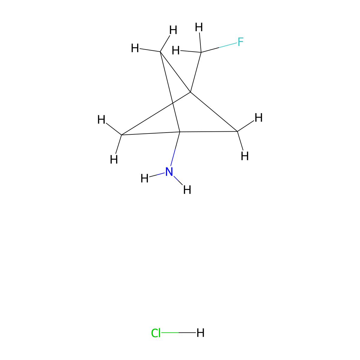 3-(Fluoromethyl)bicyclo[1.1.1]pentan-1-amine hydrochloride molecular structure, CAS 2108633-67-4