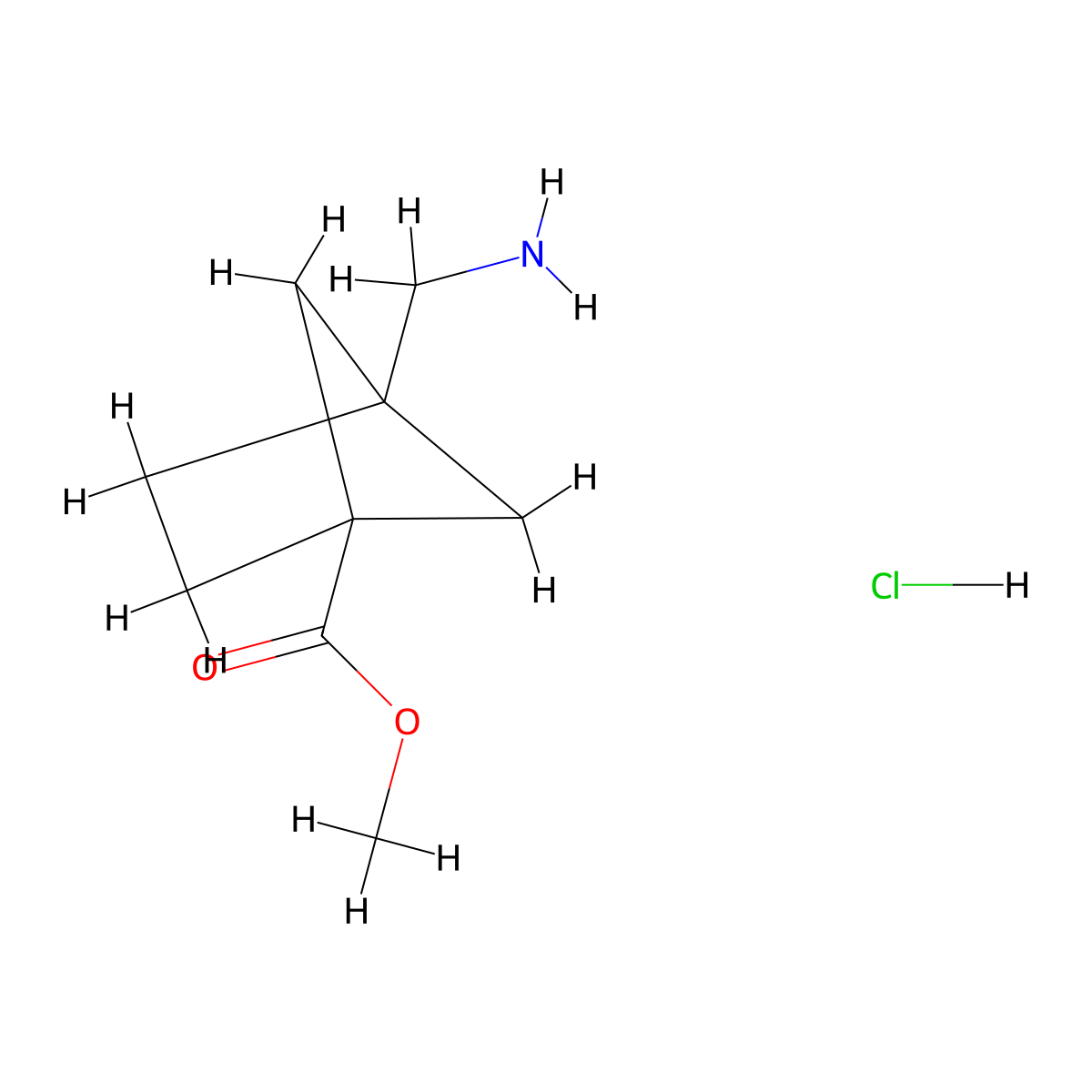 Methyl 4-(aminomethyl)bicyclo[2.1.1]hexane-1-carboxylate hydrochloride molecular structure, CAS 2108663-68-7