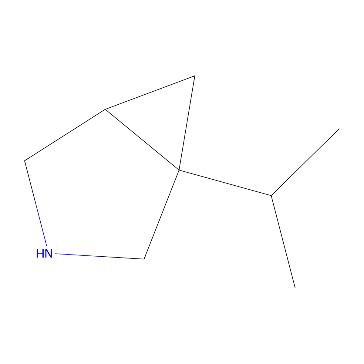 1-(Propan-2-yl)-3-azabicyclo[3.1.0]hexane molecular structure, CAS 2108673-77-2