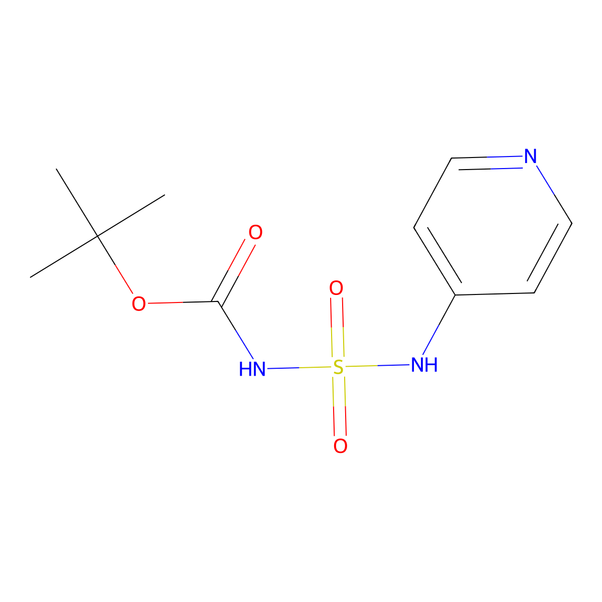 Tert-butyl (N-(pyridin-4-YL)sulfamoyl)carbamate molecular structure, CAS 2108700-39-4