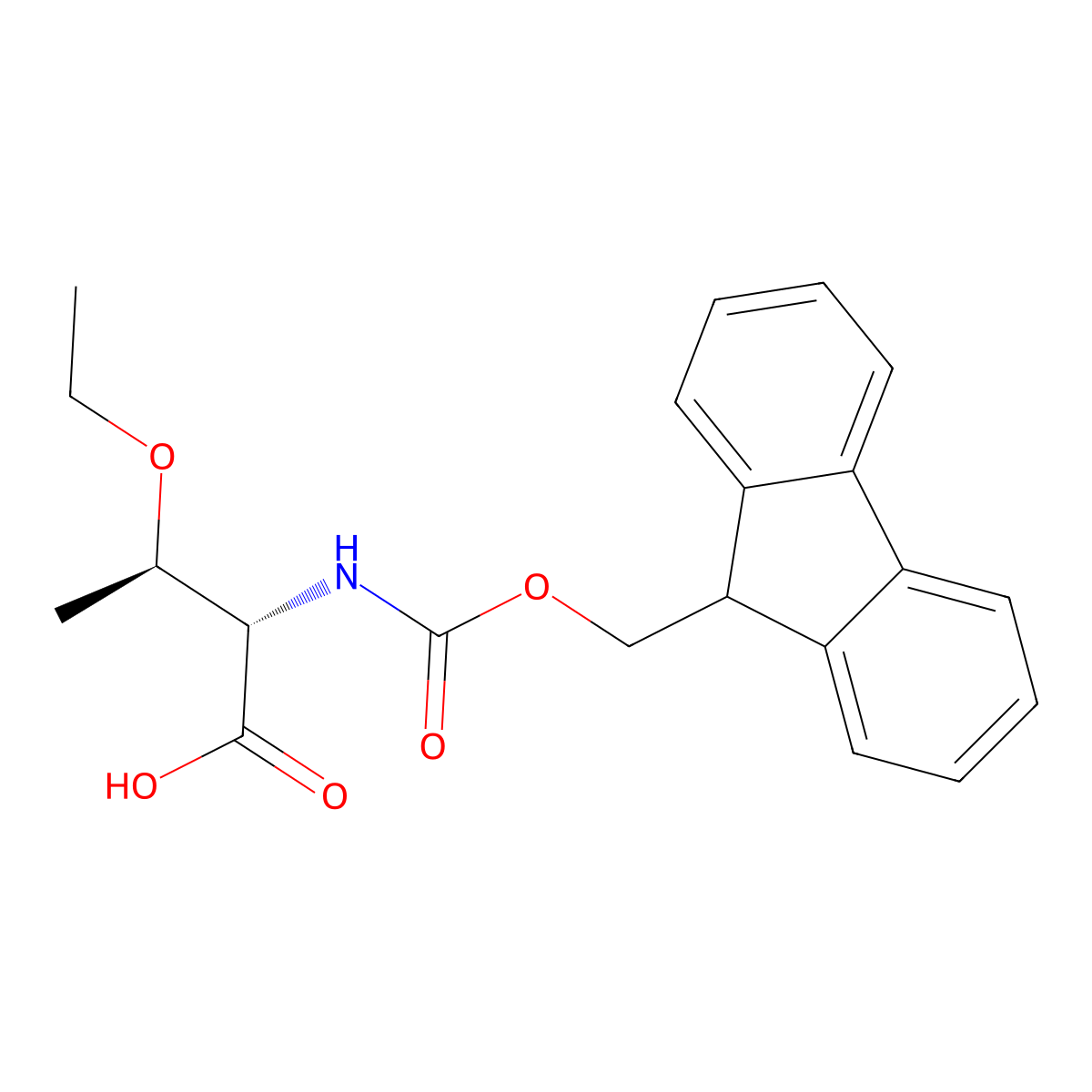 N-(((9H-Fluoren-9-yl)methoxy)carbonyl)-O-ethyl-L-threonine molecular structure, CAS 2108708-74-1