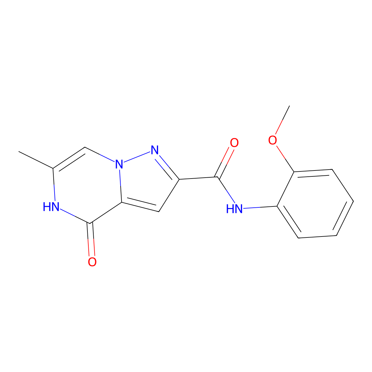N-(2-methoxyphenyl)-6-methyl-4-oxo-4,5-dihydropyrazolo[1,5-a]pyrazine-2-carboxamide molecular structure, CAS 2108716-07-8