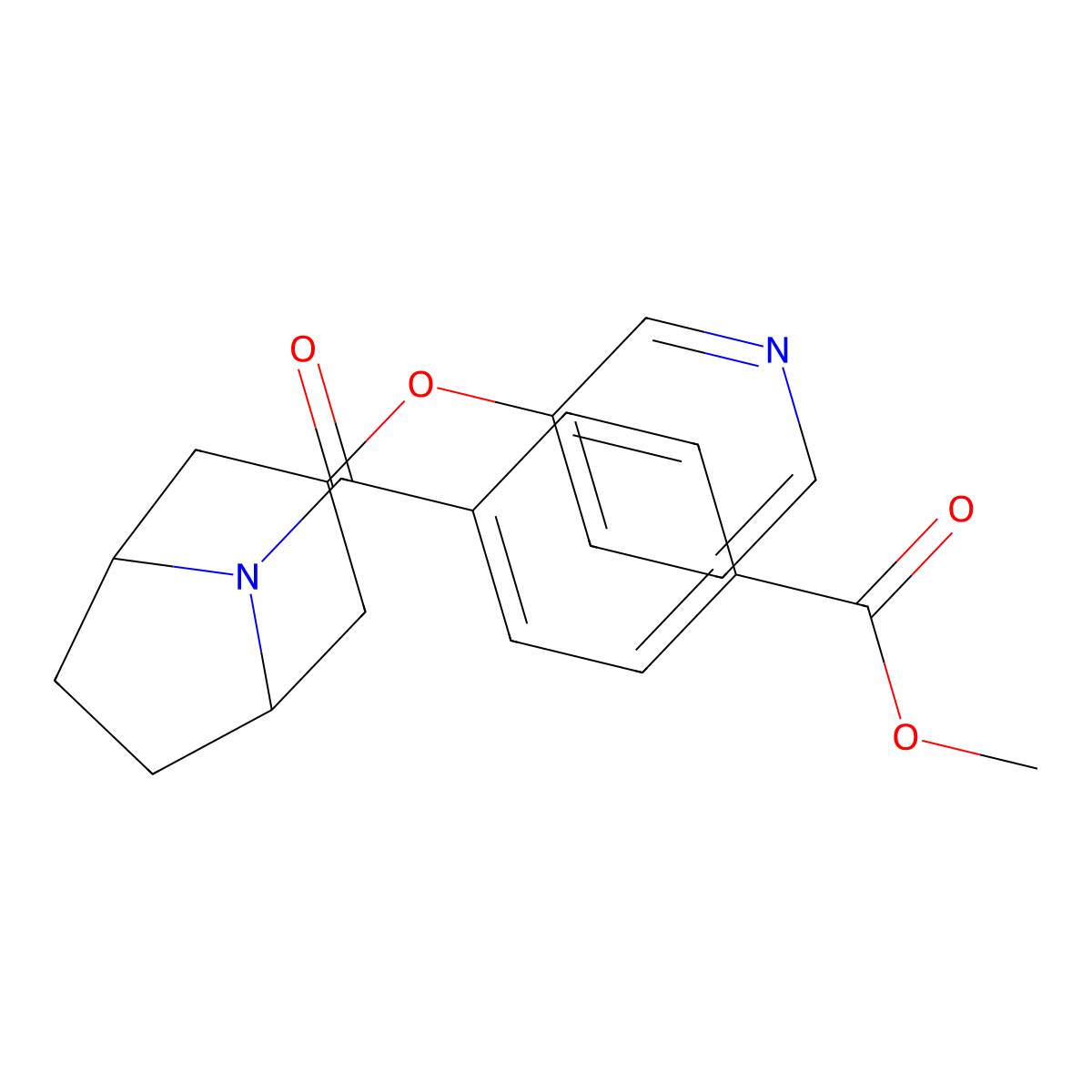 methyl 4-((1R,5S)-3-(pyridin-3-yloxy)-8-azabicyclo[3.2.1]octane-8-carbonyl)benzoate molecular structure, CAS 2108723-19-7
