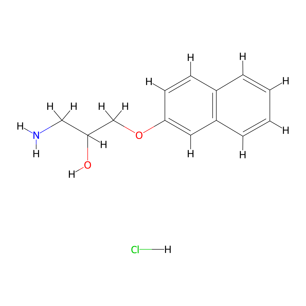 1-Amino-3-(2-naphthyloxy)propan-2-ol hydrochloride molecular structure, CAS 2108724-18-9