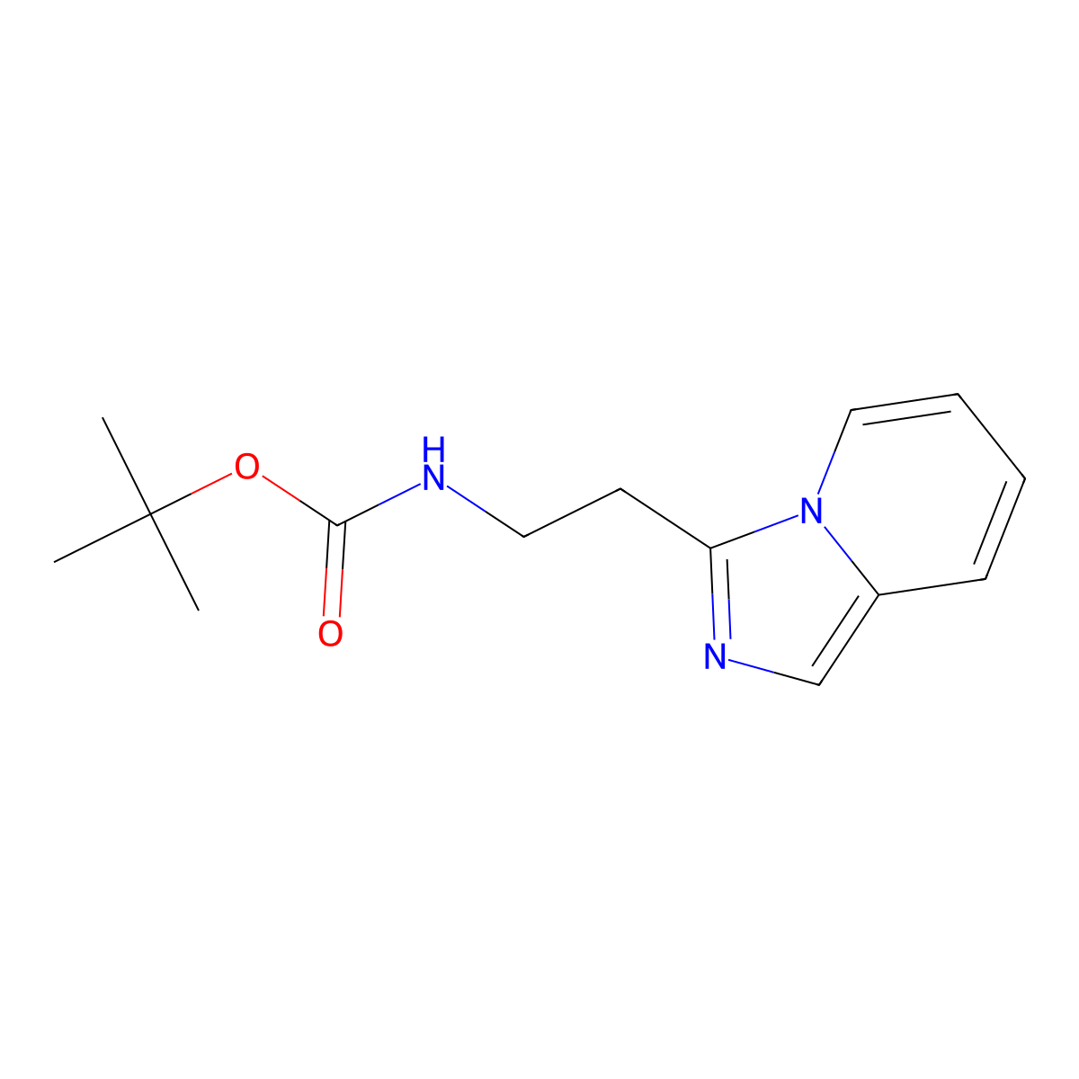 tert-butyl N-(2-{imidazo[1,5-a]pyridin-3-yl}ethyl)carbamate molecular structure, CAS 2108725-02-4