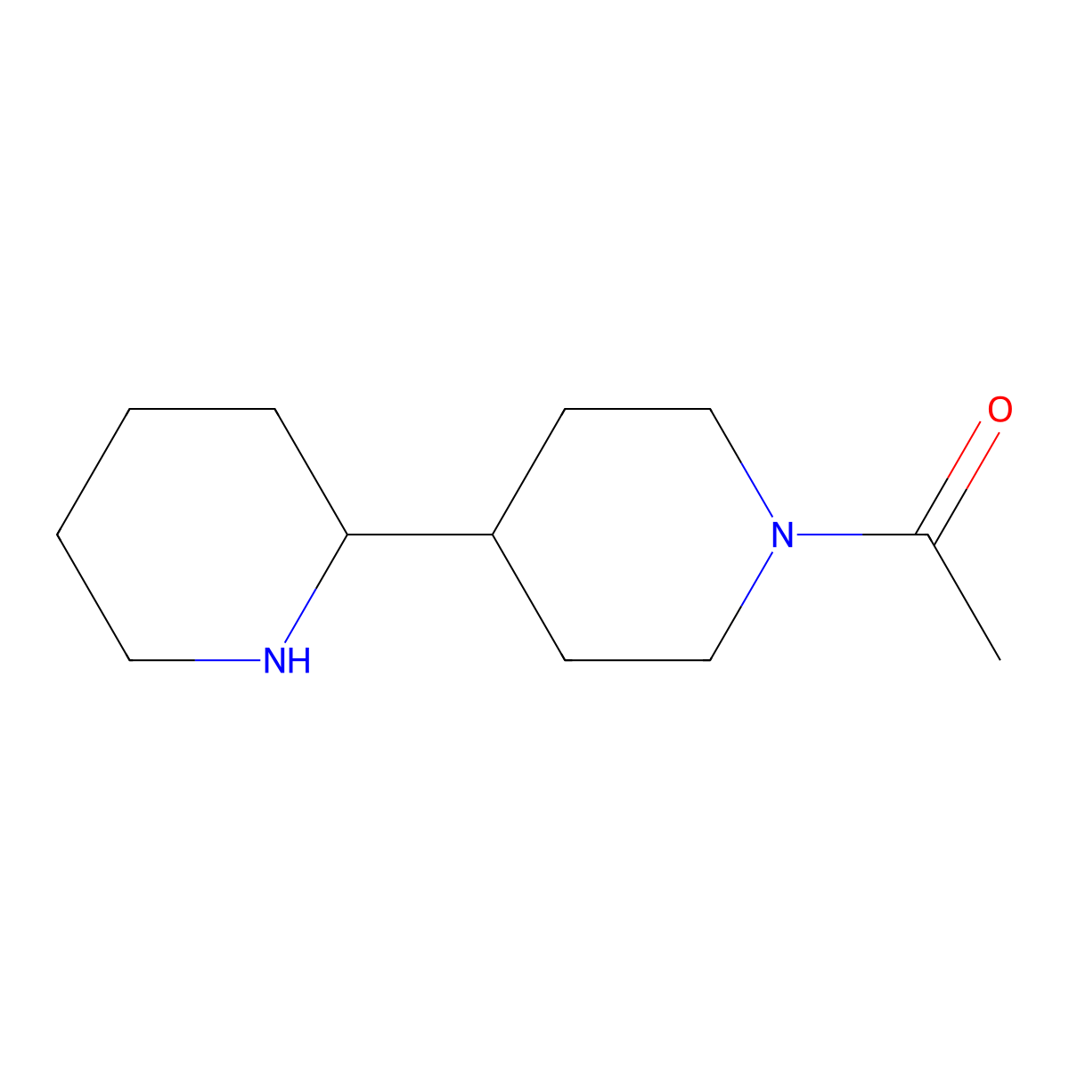 1-{[2,4'-Bipiperidin]-1'-yl}ethan-1-one molecular structure, CAS 2108757-46-4