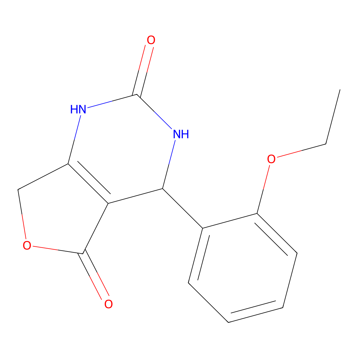 4-(2-ethoxyphenyl)-4,7-dihydrofuro[3,4-d]pyrimidine-2,5(1H,3H)-dione molecular structure, CAS 2108781-12-8