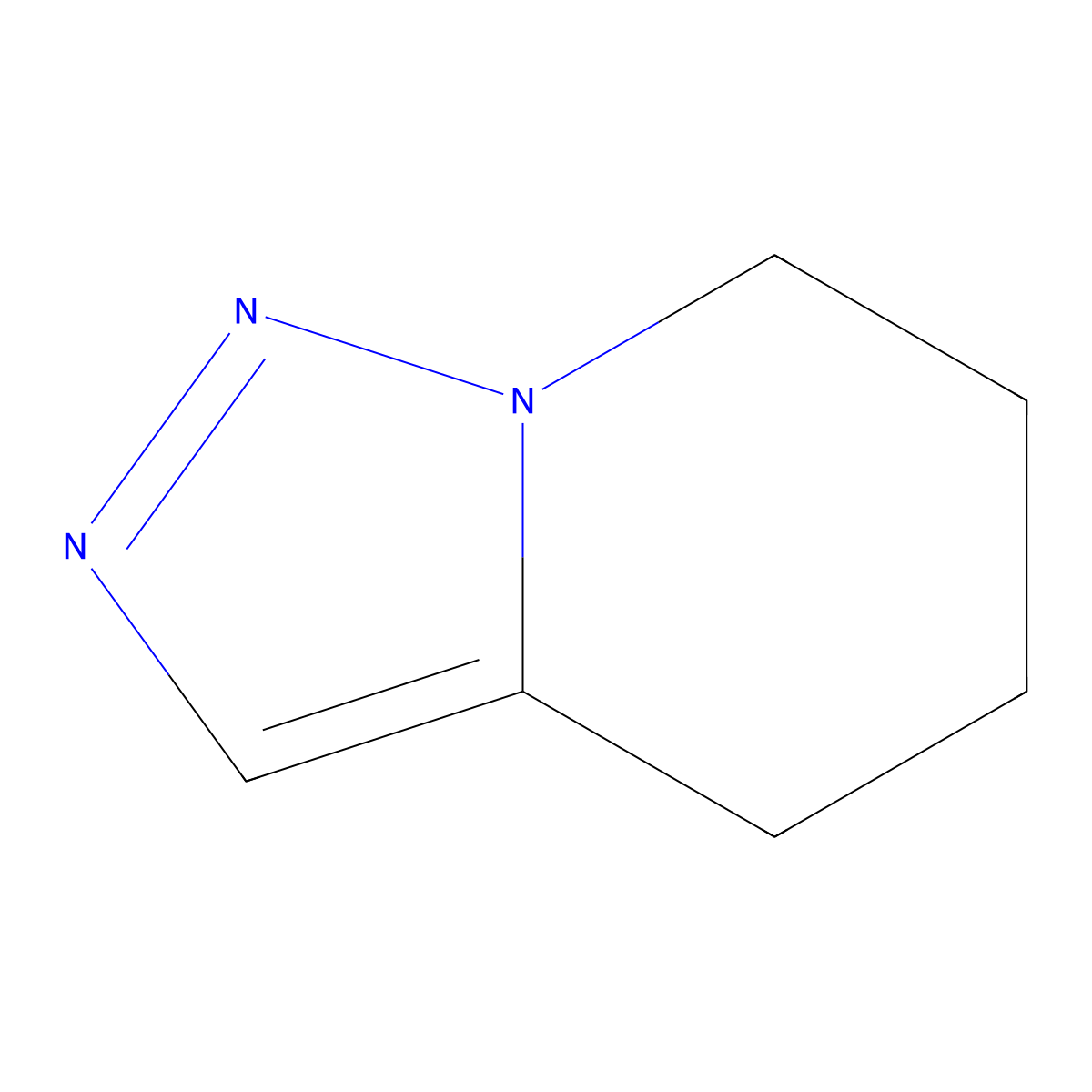 4H,5H,6H,7H-[1,2,3]triazolo[1,5-a]pyridine molecular structure, CAS 210880-66-3