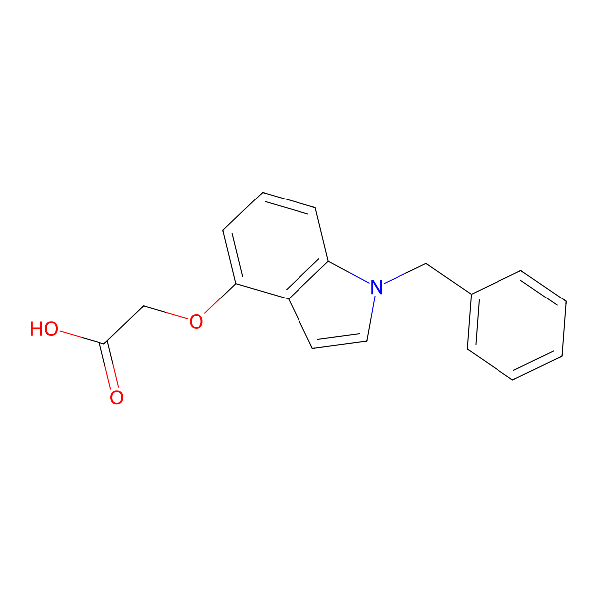 [(1-Benzyl-1h-indol-4-yl)oxy]acetic acid molecular structure, CAS 2108804-78-8