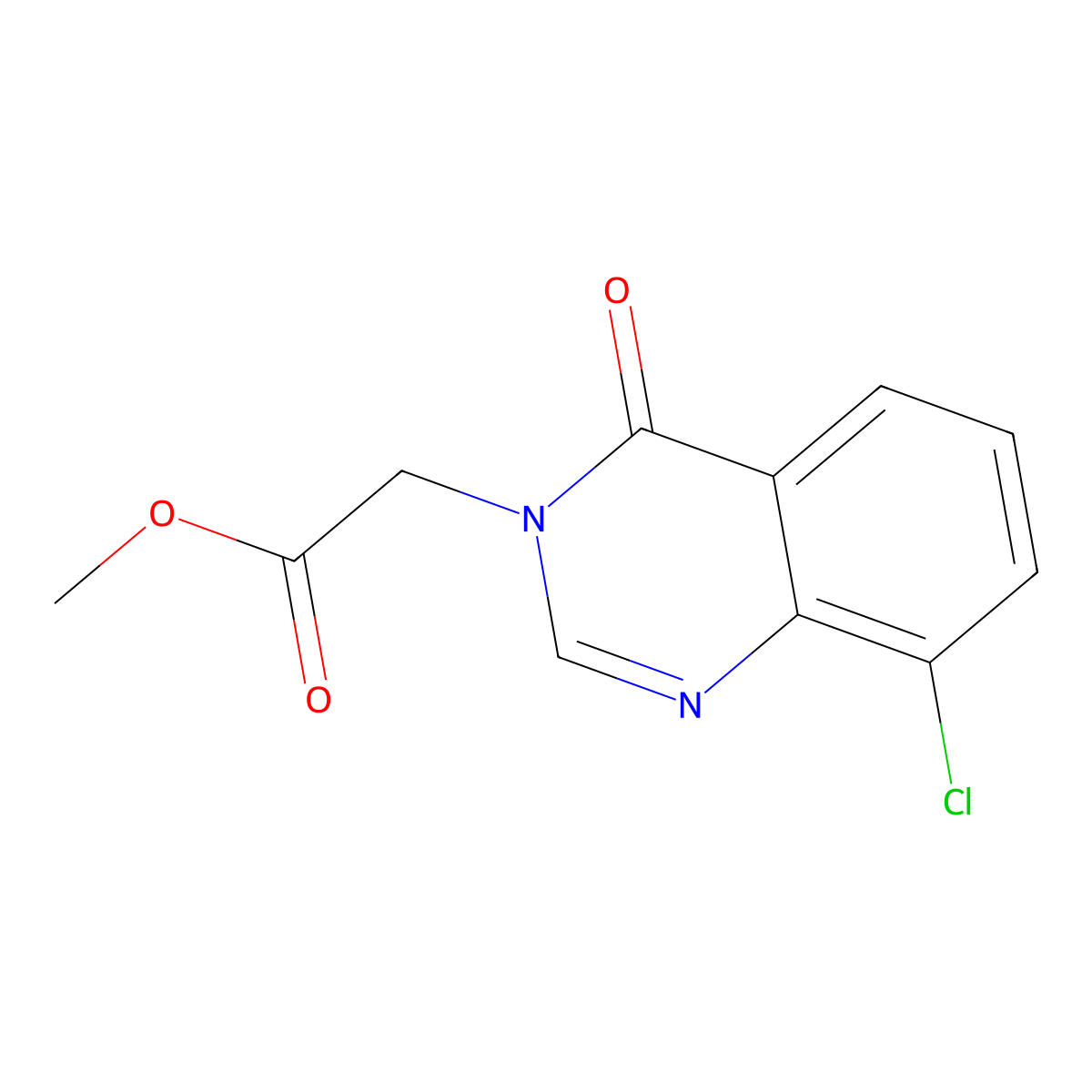methyl (8-chloro-4-oxoquinazolin-3(4H)-yl)acetate molecular structure, CAS 2108806-20-6
