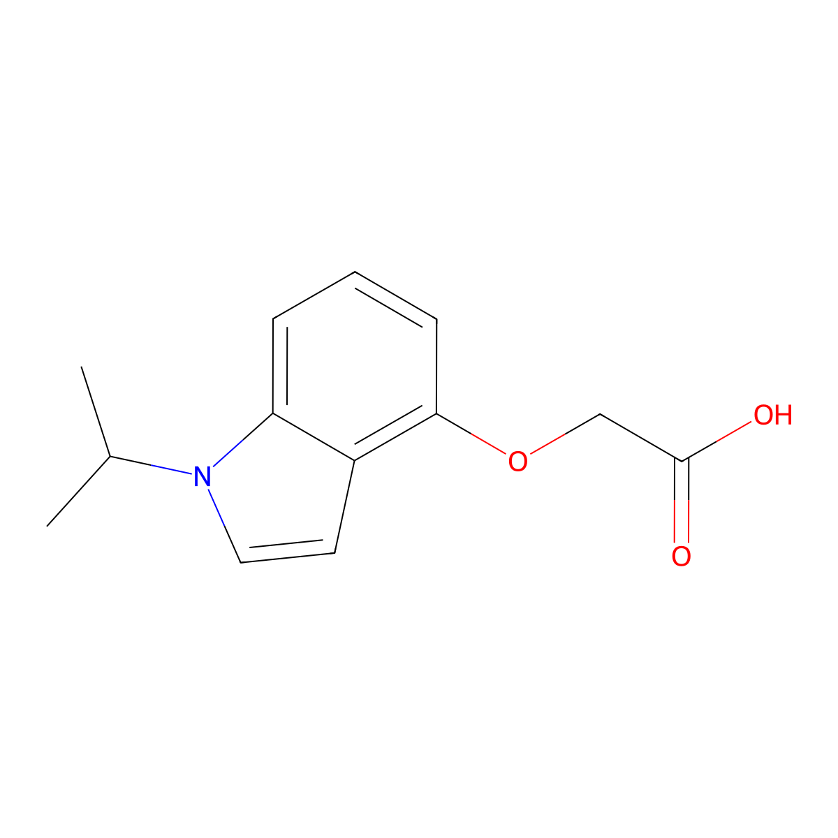 [(1-Isopropyl-1h-indol-4-yl)oxy]acetic acid molecular structure, CAS 2108810-86-0