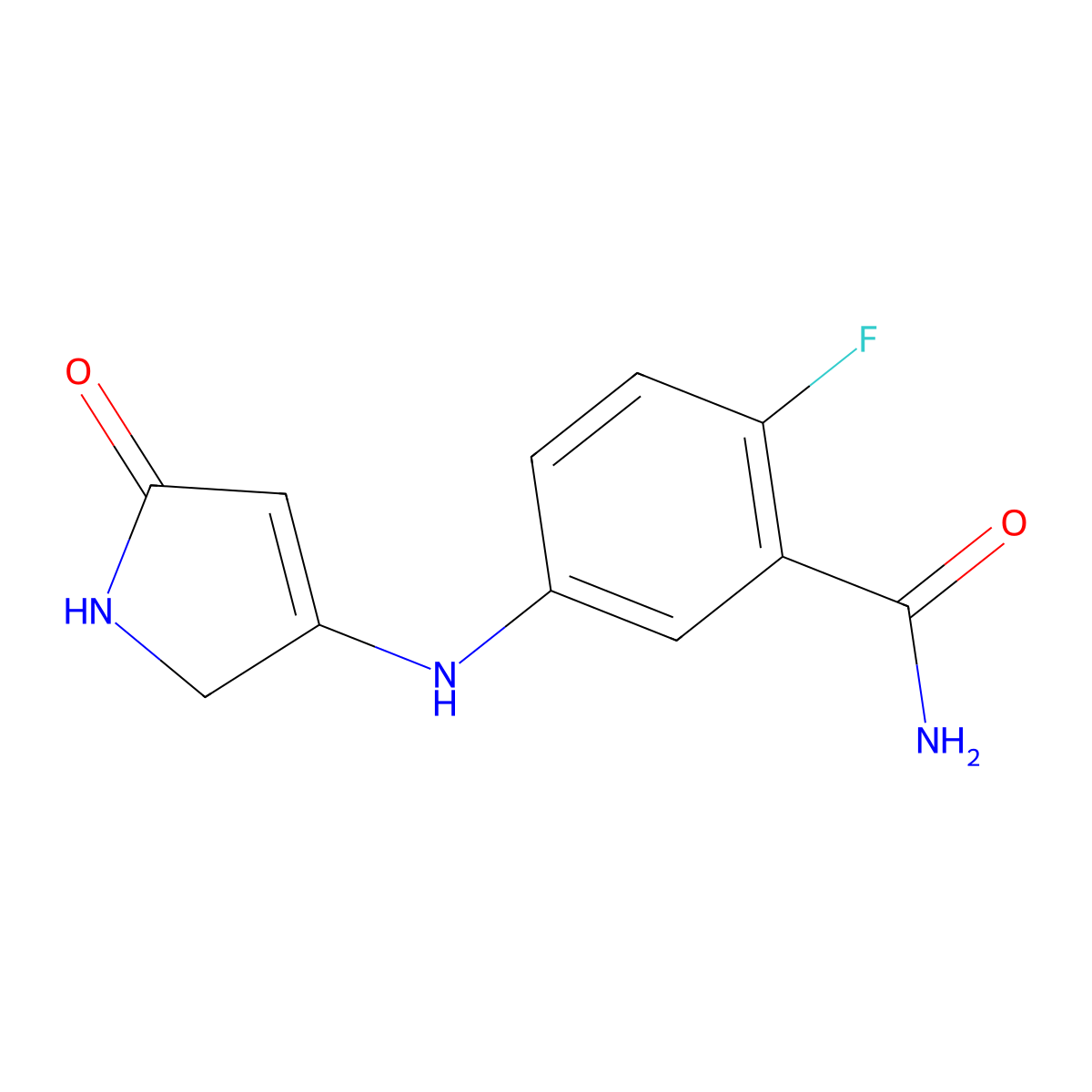 2-fluoro-5-[(5-oxo-2,5-dihydro-1H-pyrrol-3-yl)amino]benzamide molecular structure, CAS 2108833-70-9