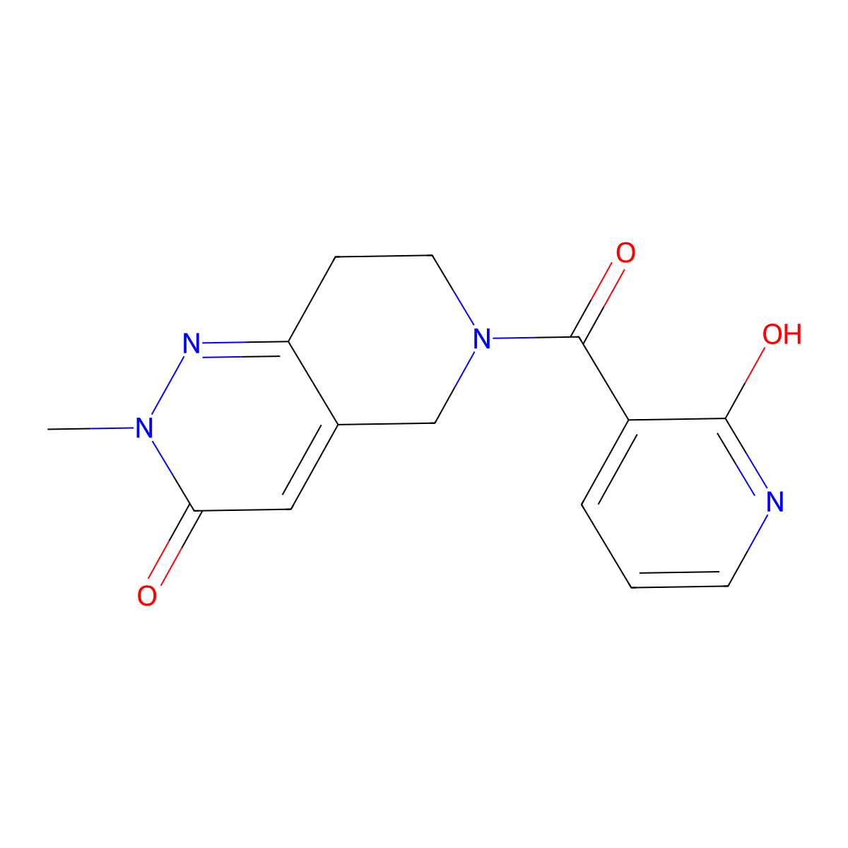 6-[(2-hydroxypyridin-3-yl)carbonyl]-2-methyl-5,6,7,8-tetrahydropyrido[4,3-c]pyridazin-3(2H)-one molecular structure, CAS 2108836-11-7