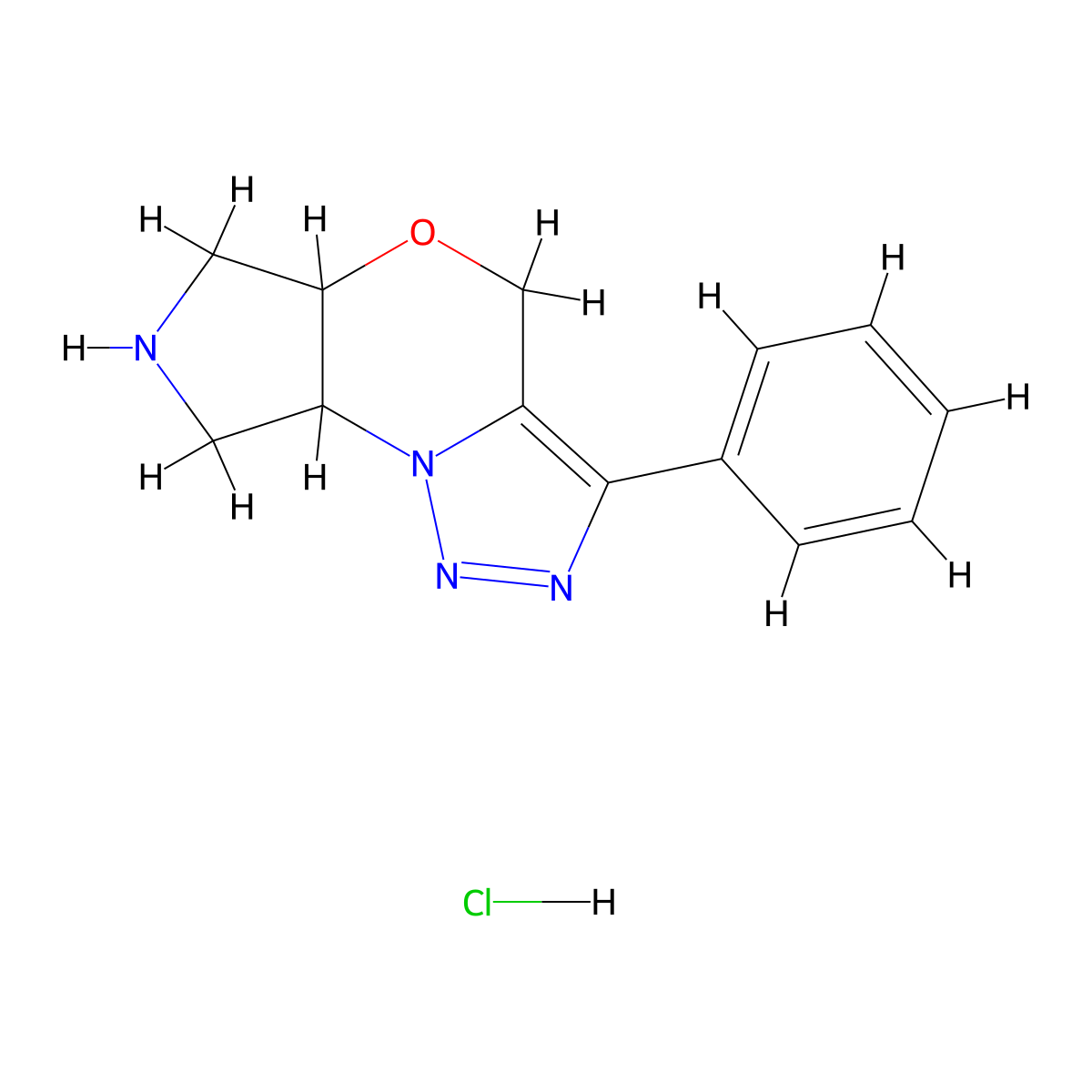 3-Phenyl-6,7,8,8a-tetrahydro-4h,5ah-pyrrolo[3,4-b][1,2,3]triazolo[1,5-d][1,4]oxazine hydrochloride molecular structure, CAS 2108848-06-0