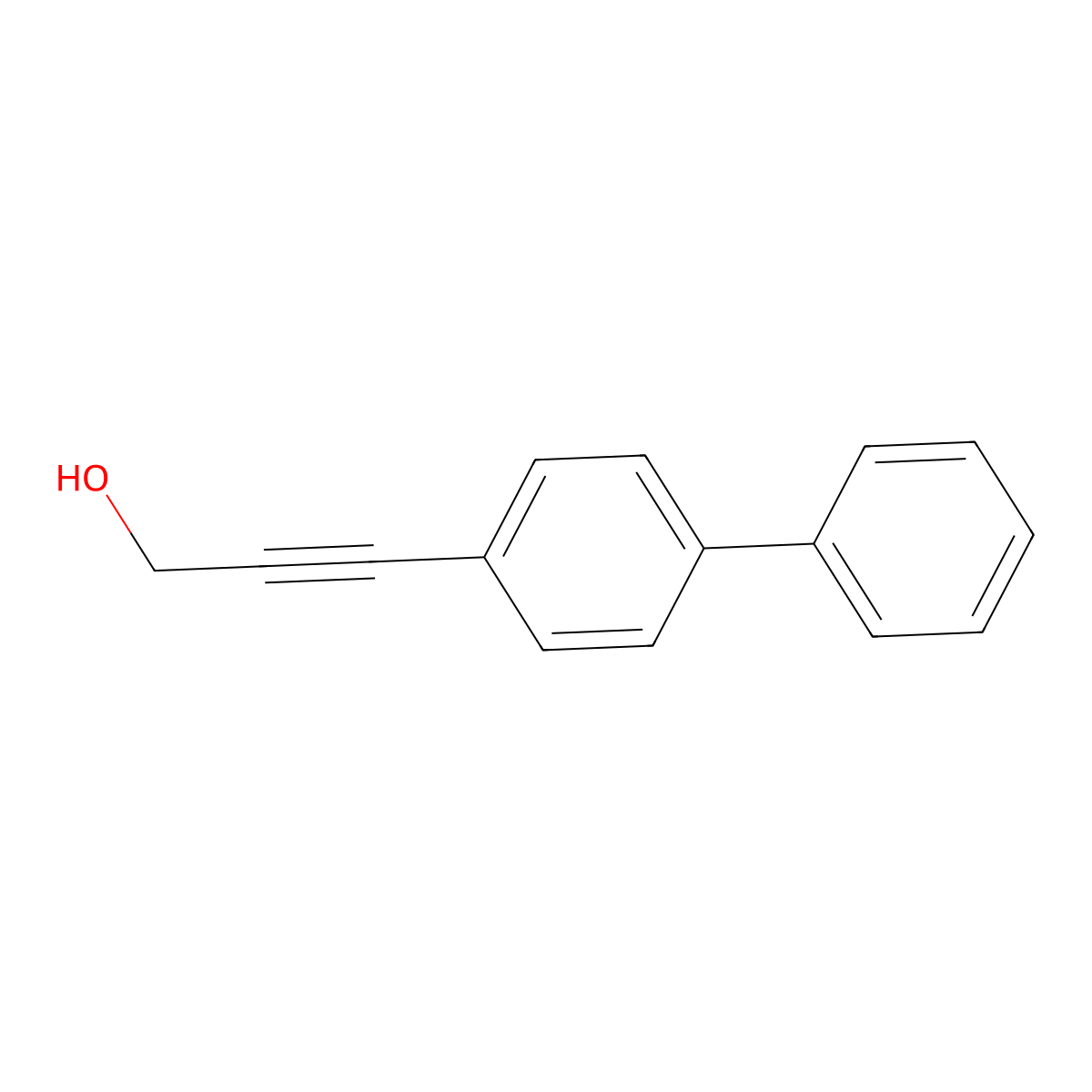 3-Biphenyl-4-ylprop-2-YN-1-OL molecular structure, CAS 210885-00-0