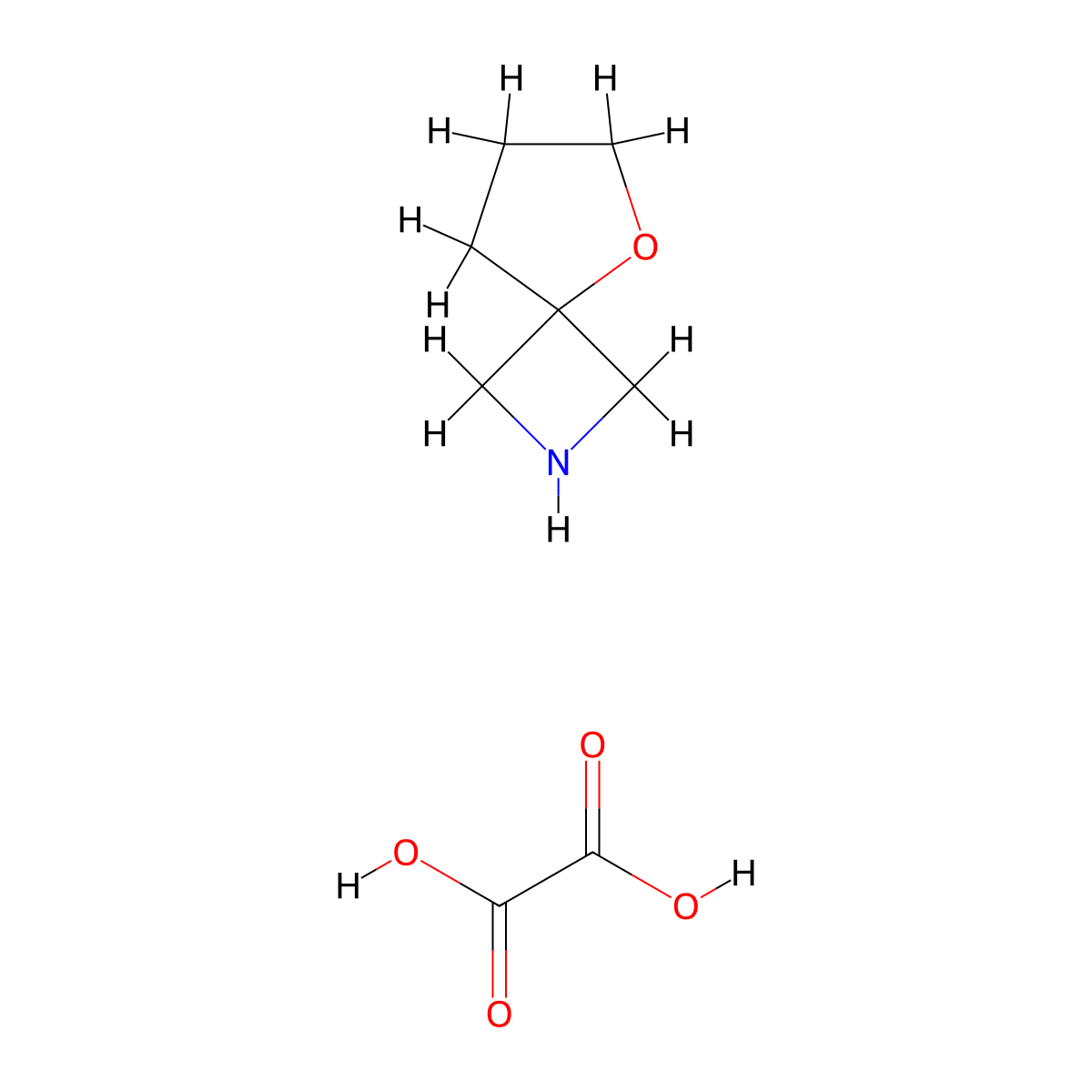 5-Oxa-2-azaspiro[3.4]octane oxalate molecular structure, CAS 2108852-98-6