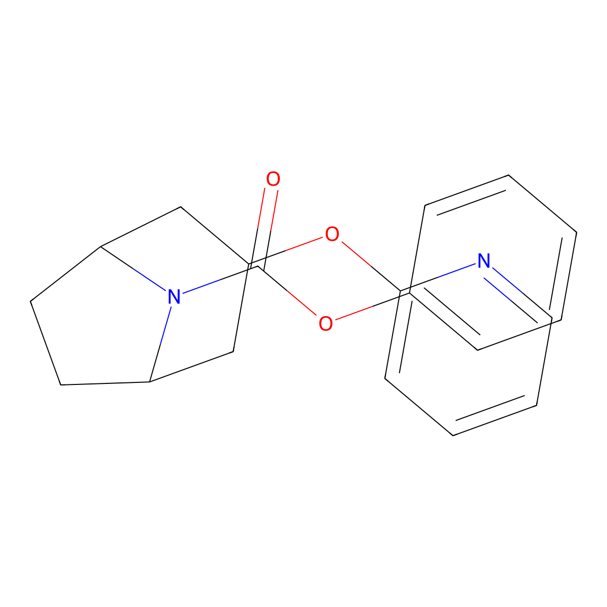 Phenyl 3-(pyridin-2-yloxy)-8-azabicyclo[3.2.1]octane-8-carboxylate molecular structure, CAS 2108861-33-0