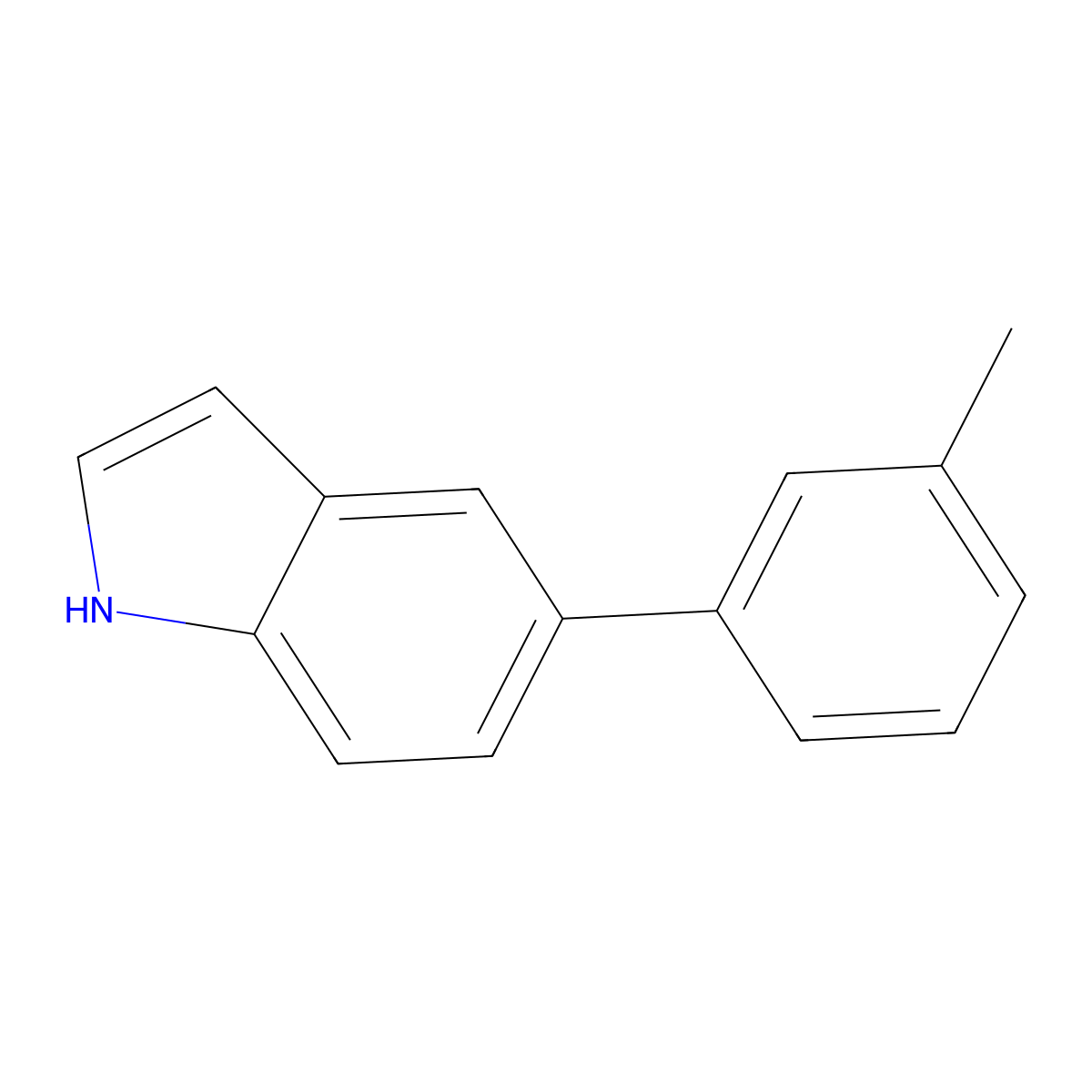 5-(3-Methylphenyl)-1H-indole molecular structure, CAS 210888-79-2