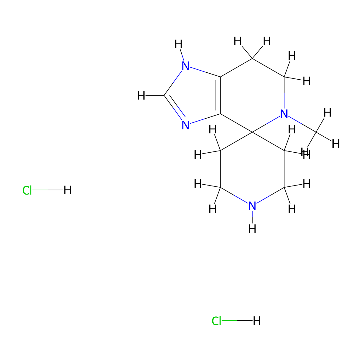 5-Methyl-1,5,6,7-tetrahydrospiro[imidazo[4,5-c]pyridine-4,4'-piperidine] dihydrochloride molecular structure, CAS 2108908-49-0