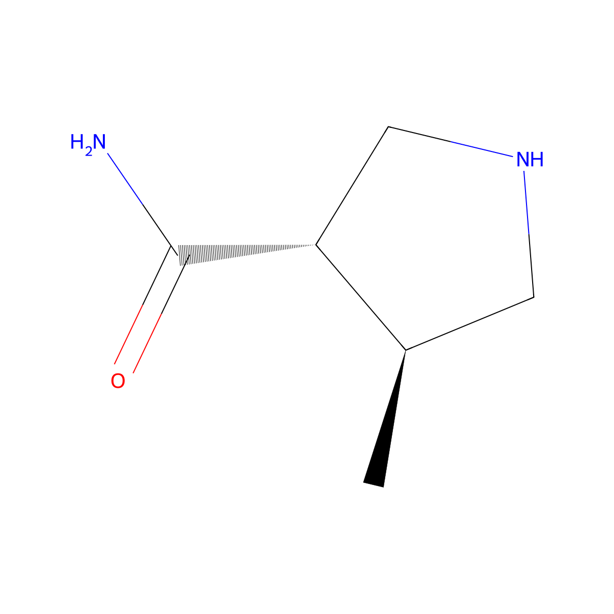 rac-(3R,4R)-4-methylpyrrolidine-3-carboxamide molecular structure, CAS 2108925-74-0